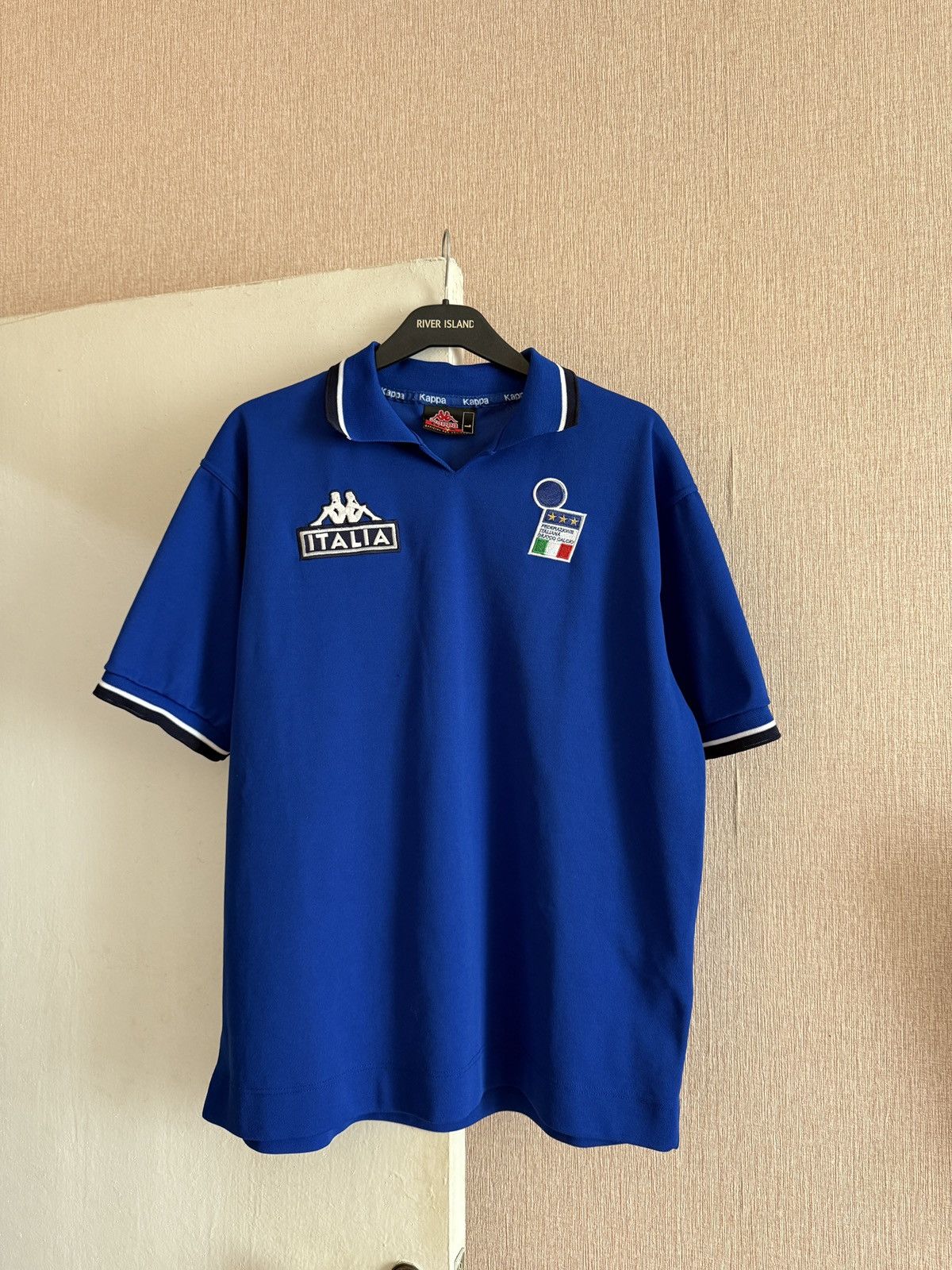 Kappa Vintage ITALY 1999 2000 POLO FOOTBAL SOCCER JERSEY KAPPA Size US L / EU 52-54 / 3 - 1 Thumbnail
