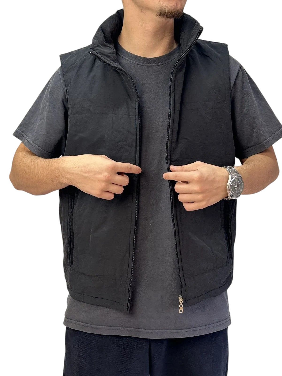 Comme Ca Ism Comme Ca Ism Blue Minimalist Vest Vintage Japanese Style Size US L / EU 52-54 / 3 - 1 Thumbnail