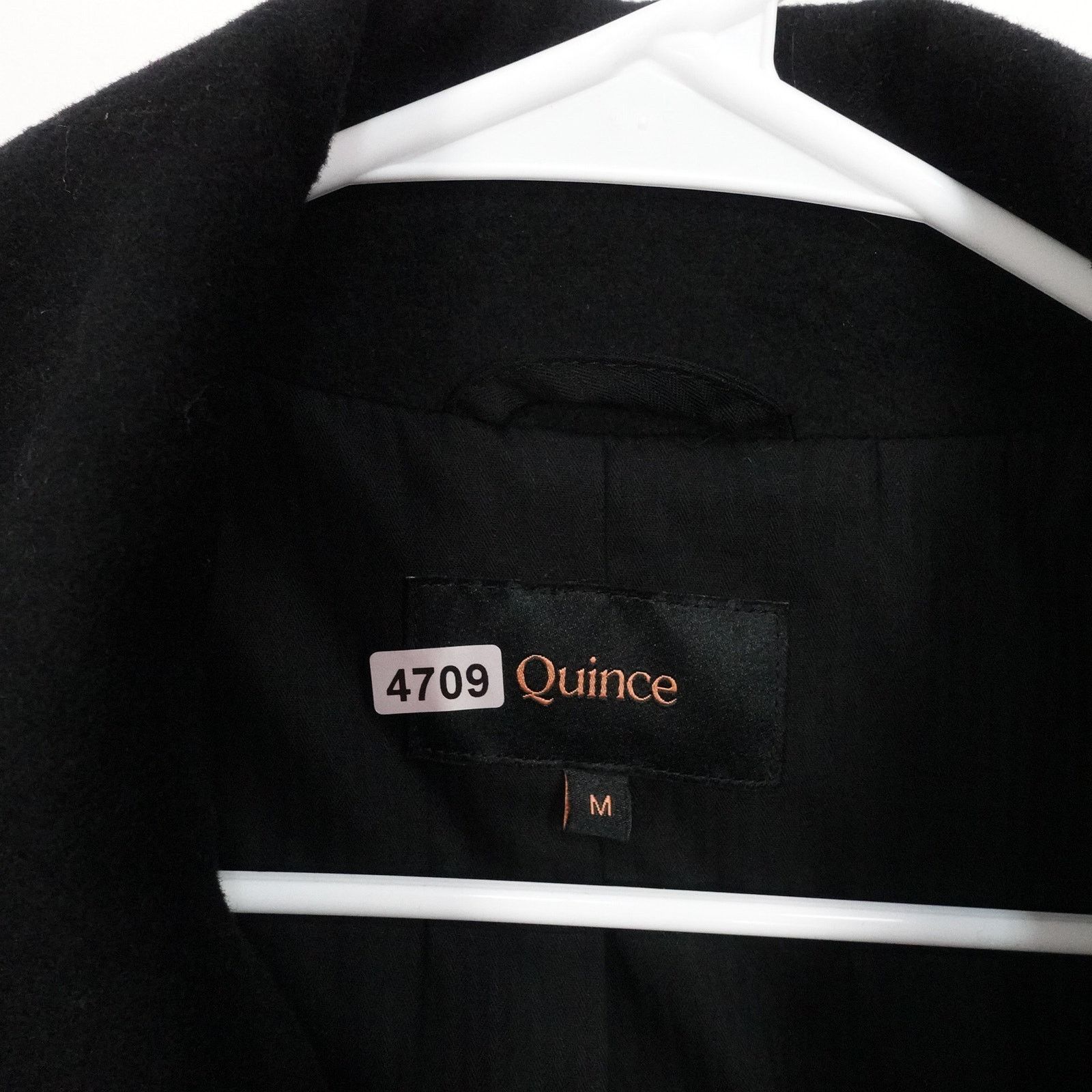 Quince Quince Italian Wool Men’s Medium Black Peacoat Size US M / EU 48-50 / 2 - 12 Thumbnail