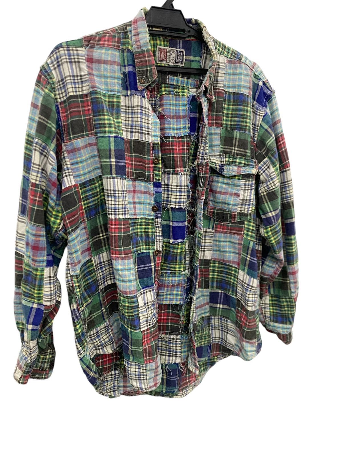 Japanese Brand JAPAN BRAND SHIRT PATCHWORK BUTTON UP Size US M / EU 48-50 / 2 - 2 Thumbnail
