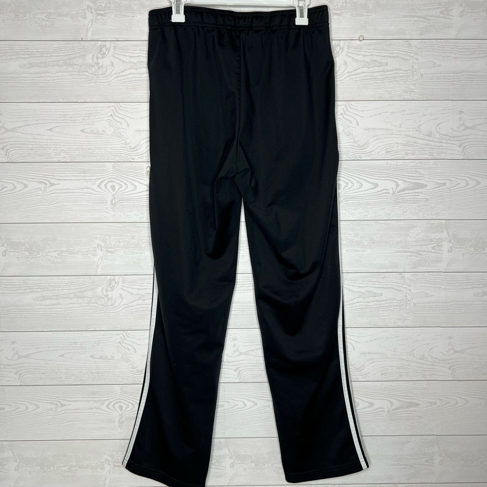 Adidas Adidas men’s black/ stripes track pants Size large Size US 31 - 2 Thumbnail