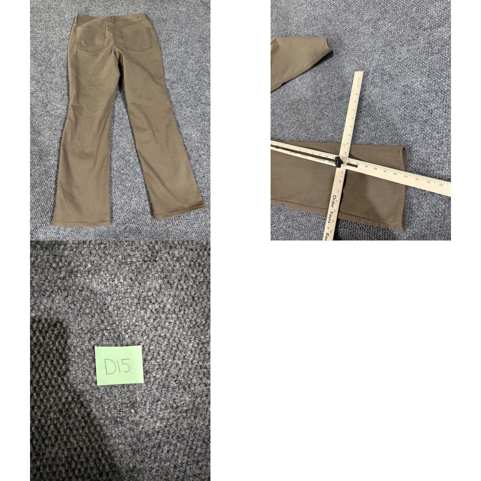NYDJ NYDJ Pants Womens 8P Brown High Rise Straight Lift Tuck Cool Embrace Stretch Size 30" / US 8 / IT 44 - 8 Thumbnail