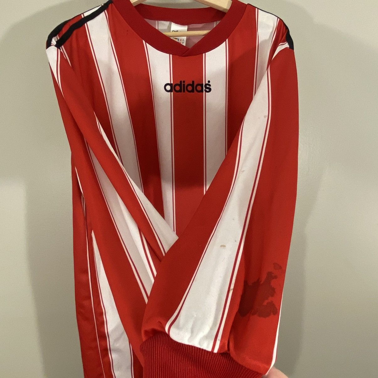 Adidas × Vintage Vintage 90s Adidas Striped Soccer Jersey Kit XL Size US XL / EU 56 / 4 - 5 Thumbnail