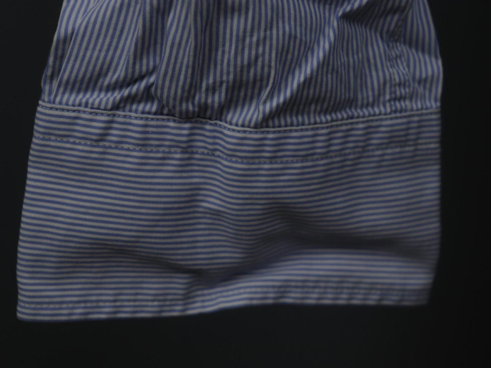 Designer Hackett London Blue Striped Button Up Shirt Size 2XL Size US XXL / EU 58 / 5 - 4 Thumbnail