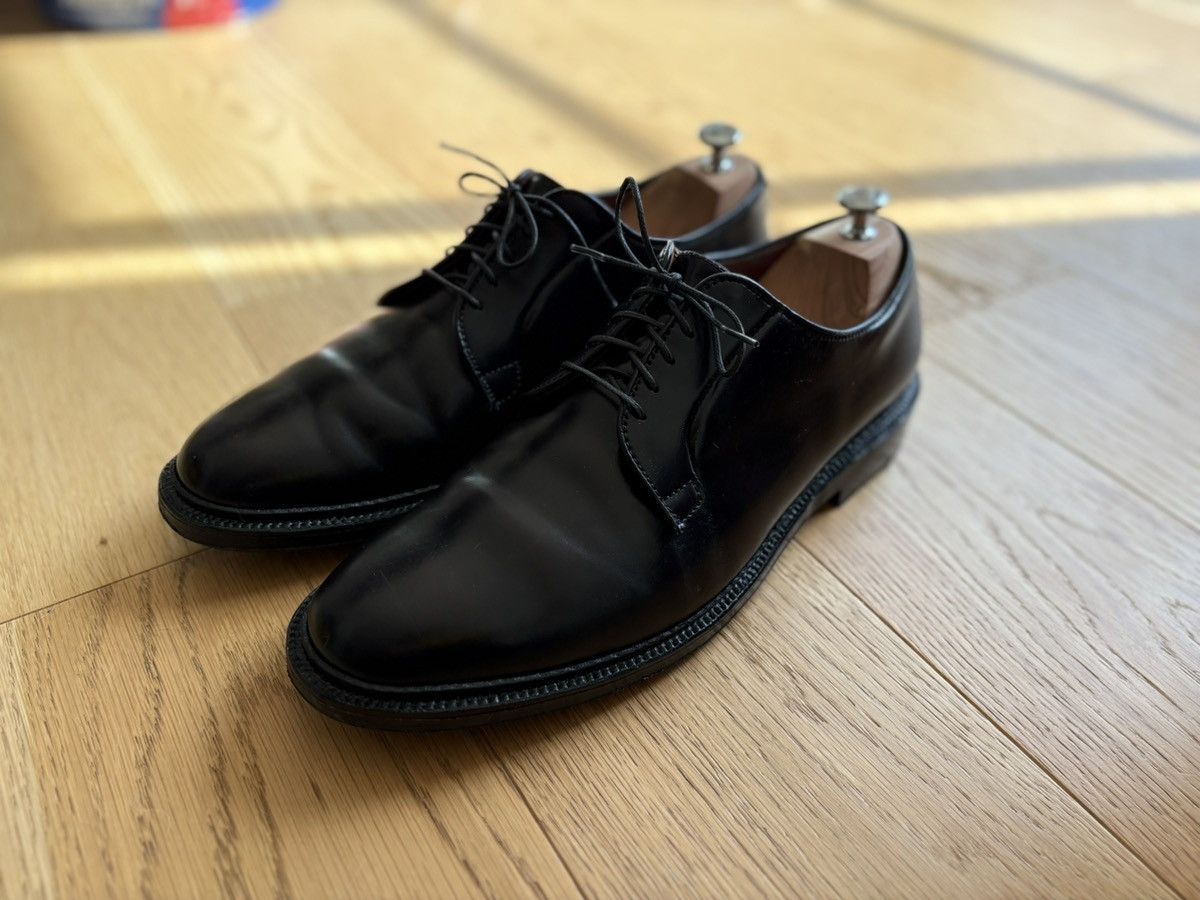 Alden 9901 Black Shell Cordovan Plain Toe Boucher Size US 11.5 / EU 44-45 - 3 Thumbnail
