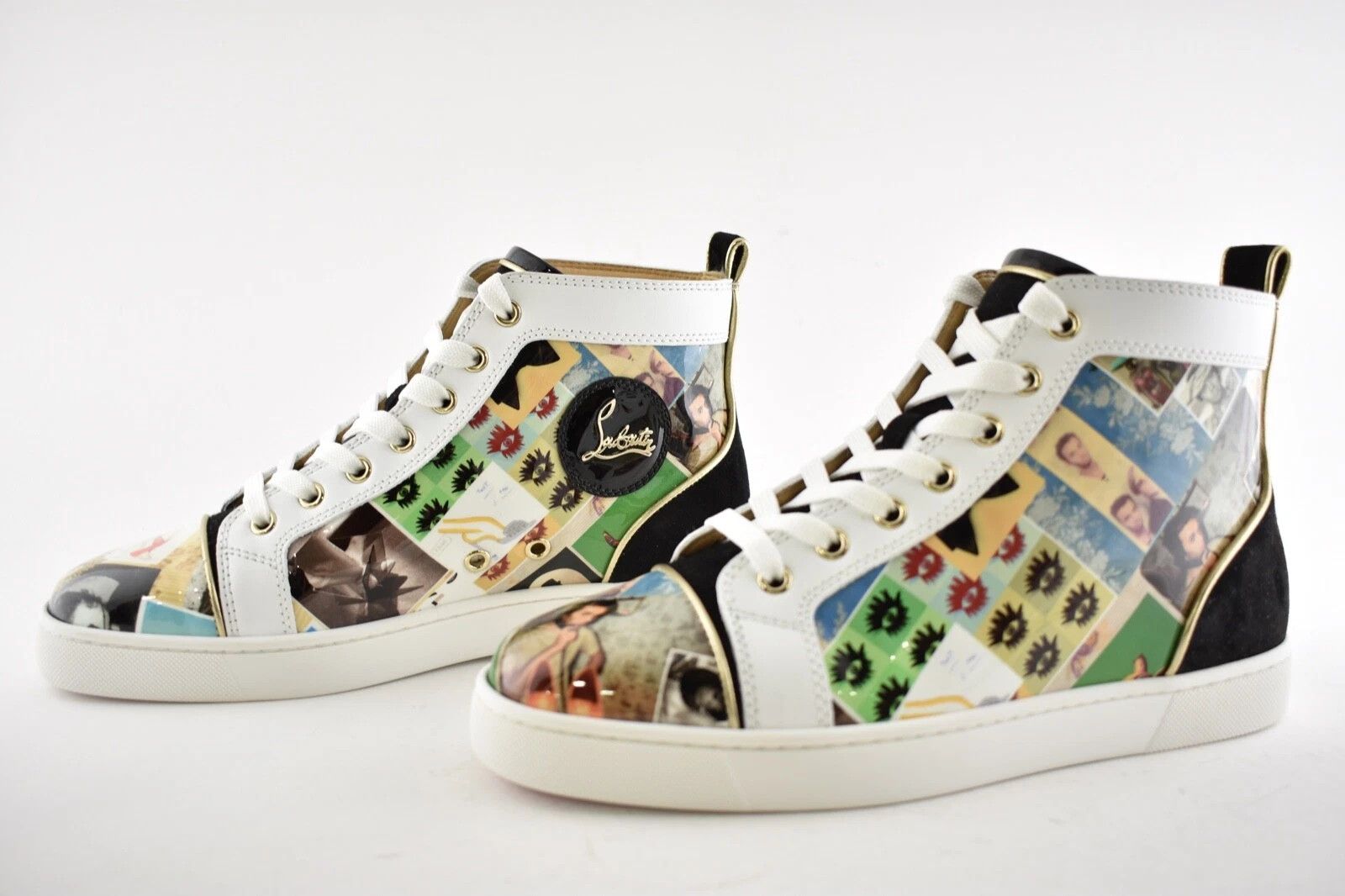 Christian Louboutin o1s1wg110924 Fun Louis Flat High Top Sneaker in Multicolor Size US 7 / EU 40 - 1 Thumbnail