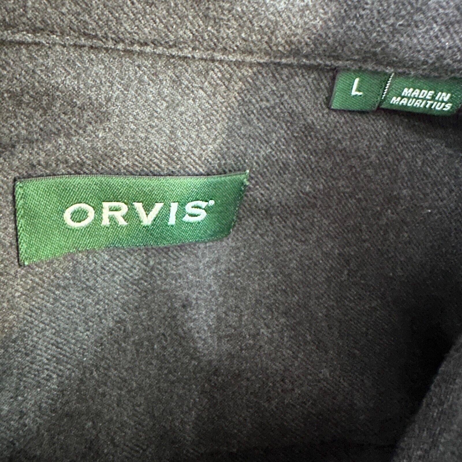 Orvis Orvis Chamois Shirt Men’s L Gray Long Sleeve Button-Down Size US L / EU 52-54 / 3 - 6 Thumbnail