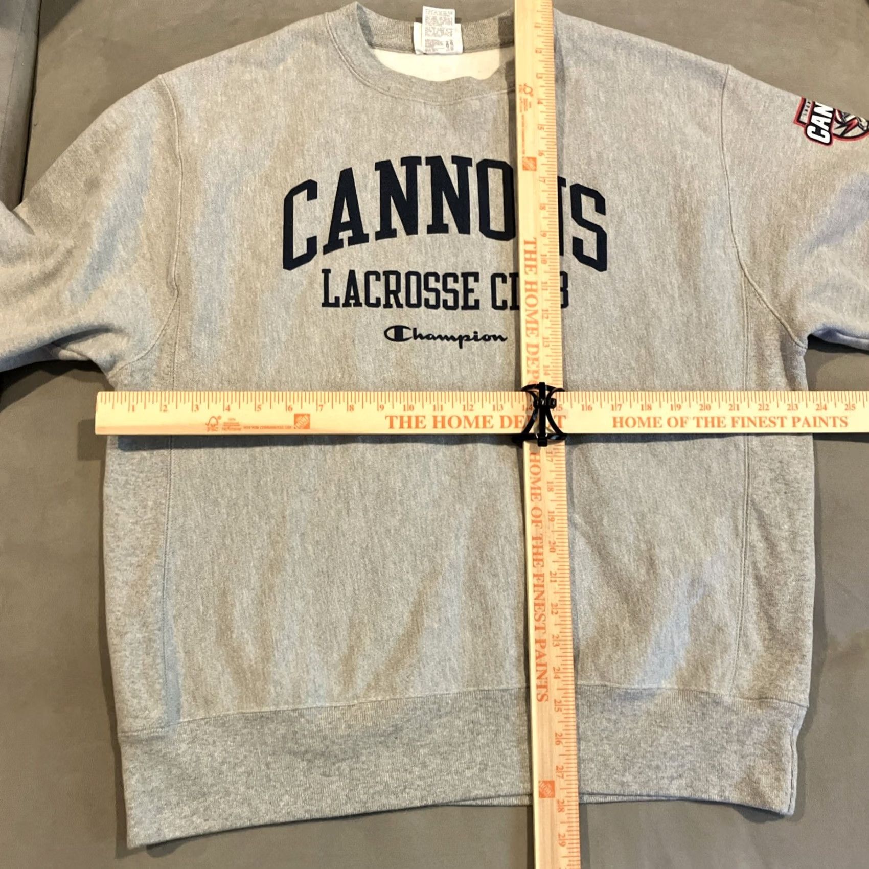 Champion RARE Champion Reverse Weave Sweatshirt Boston Cannons Lacrosse Club Gray L Mens Pullover Reversible Size US L / EU 52-54 / 3 - 5 Thumbnail