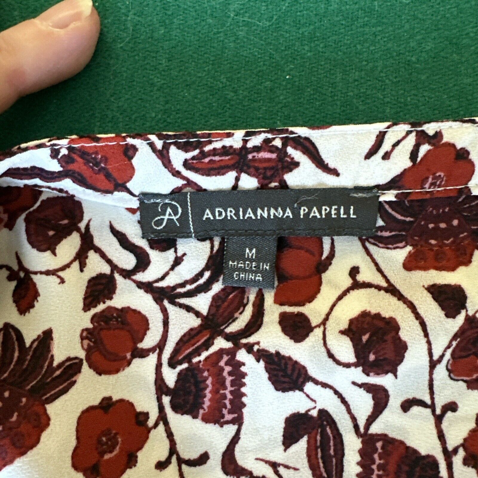 Adrianna Papell Adrianna Papell Boho Style Floral Blouse M Size M / US 6-8 / IT 42-44 - 6 Thumbnail