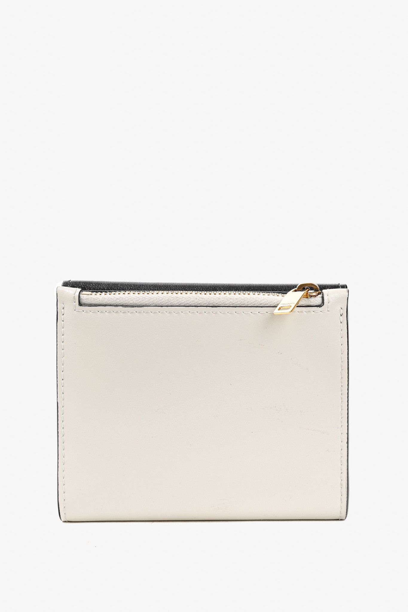 Saint Laurent Paris Saint Laurent Uptown Bos Taurus YSL Compact Wallet Size ONE SIZE - 4 Thumbnail
