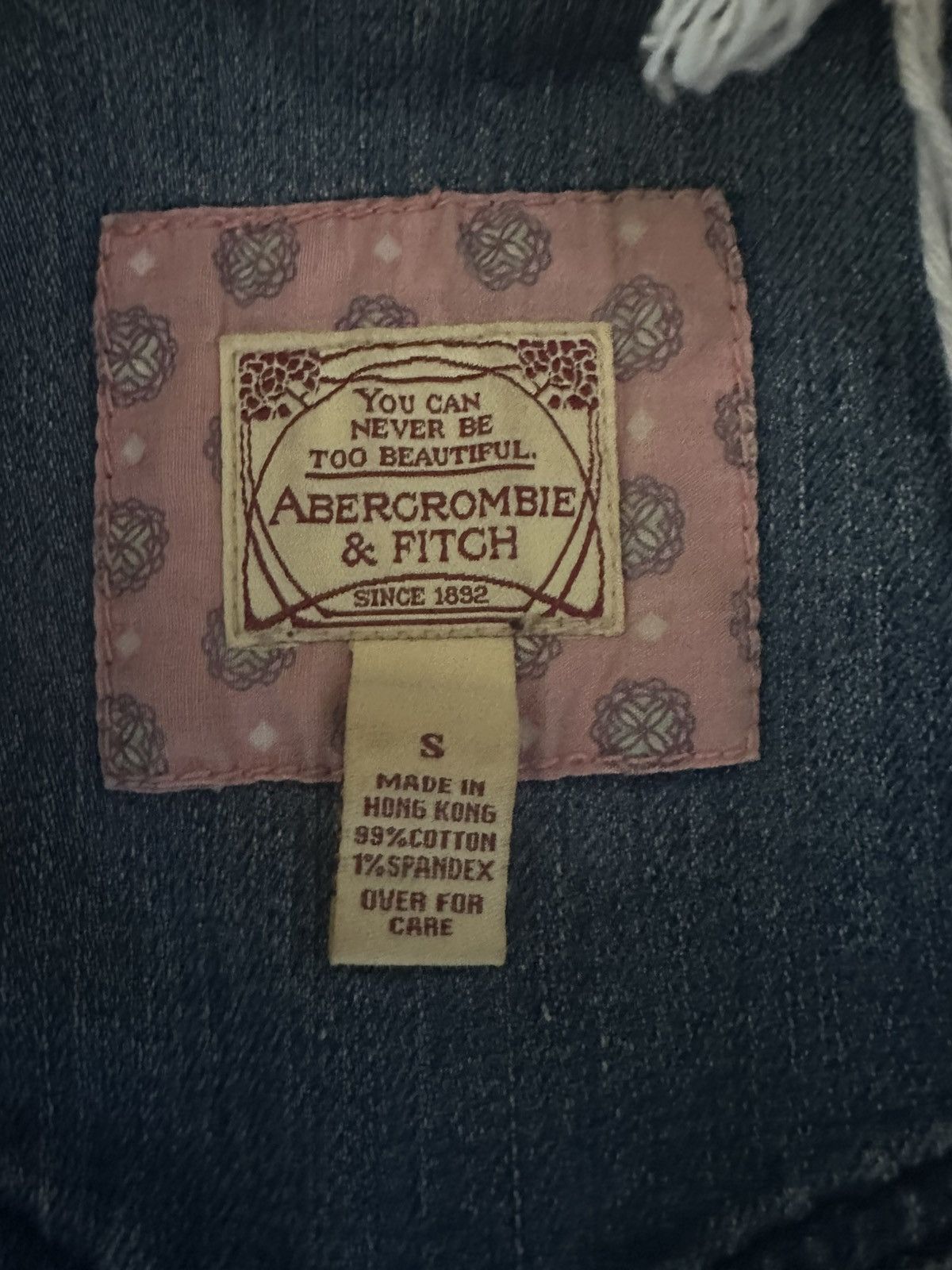 Abercrombie & Fitch Denim Jacket Size S / US 4 / IT 40 - 3 Thumbnail