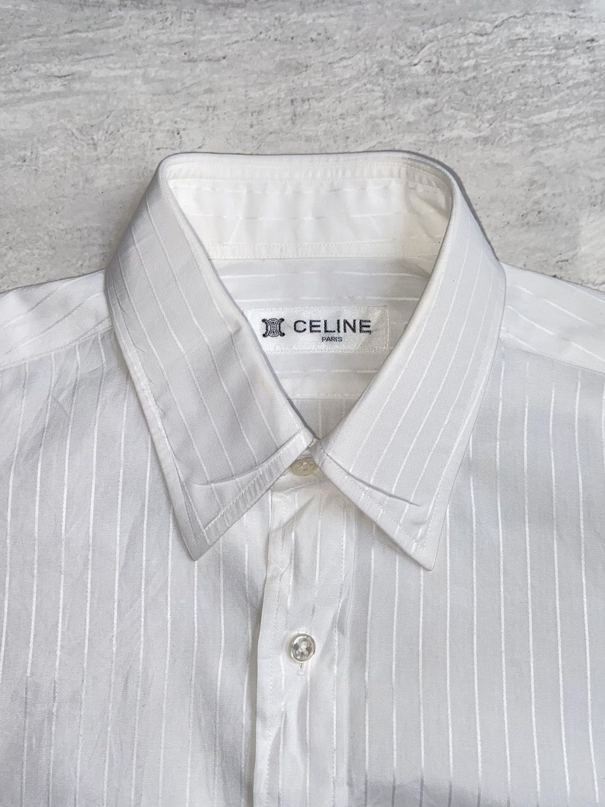 Celine CELINE PARIS White Shirt Size US XS / EU 42 / 0 - 10 Thumbnail