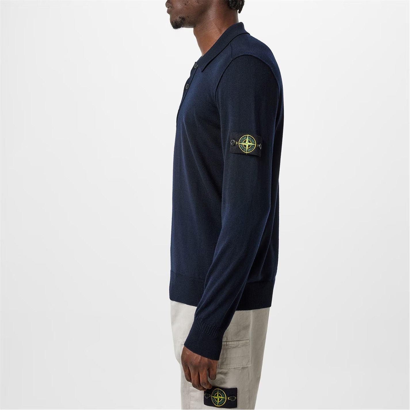 Stone Island o1g2r1mq0526 Button Wool Polo Shirt in Blue Size US S / EU 44-46 / 1 - 3 Thumbnail