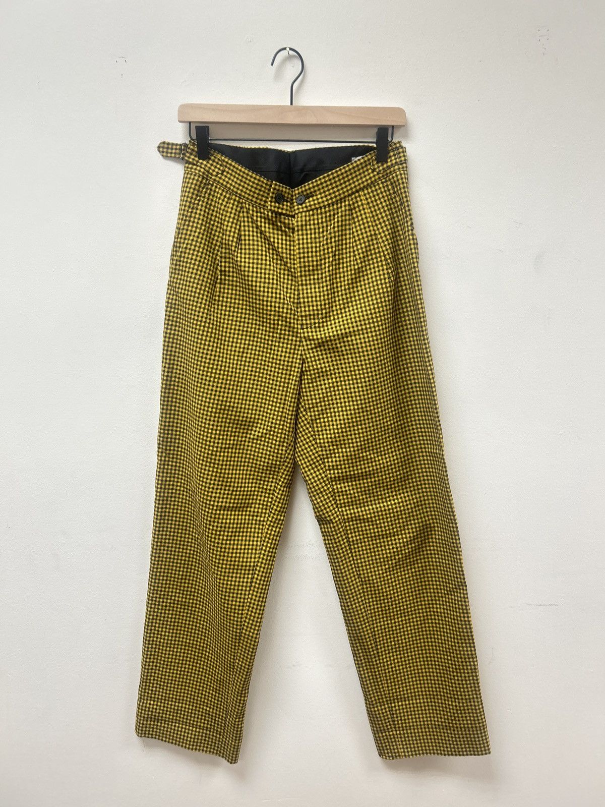 gingham Printed Pants