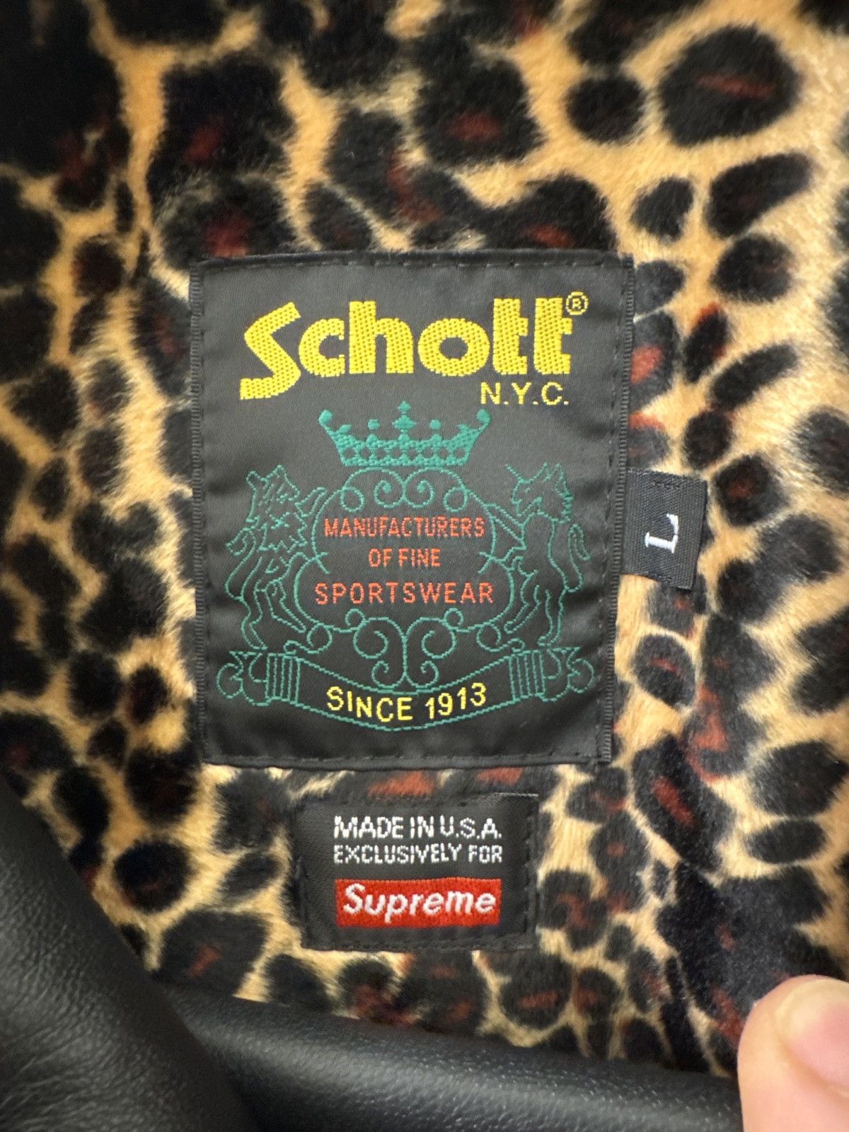 Supreme Supreme x Schott Leather Carcoat Size US L / EU 52-54 / 3 - 2 Thumbnail