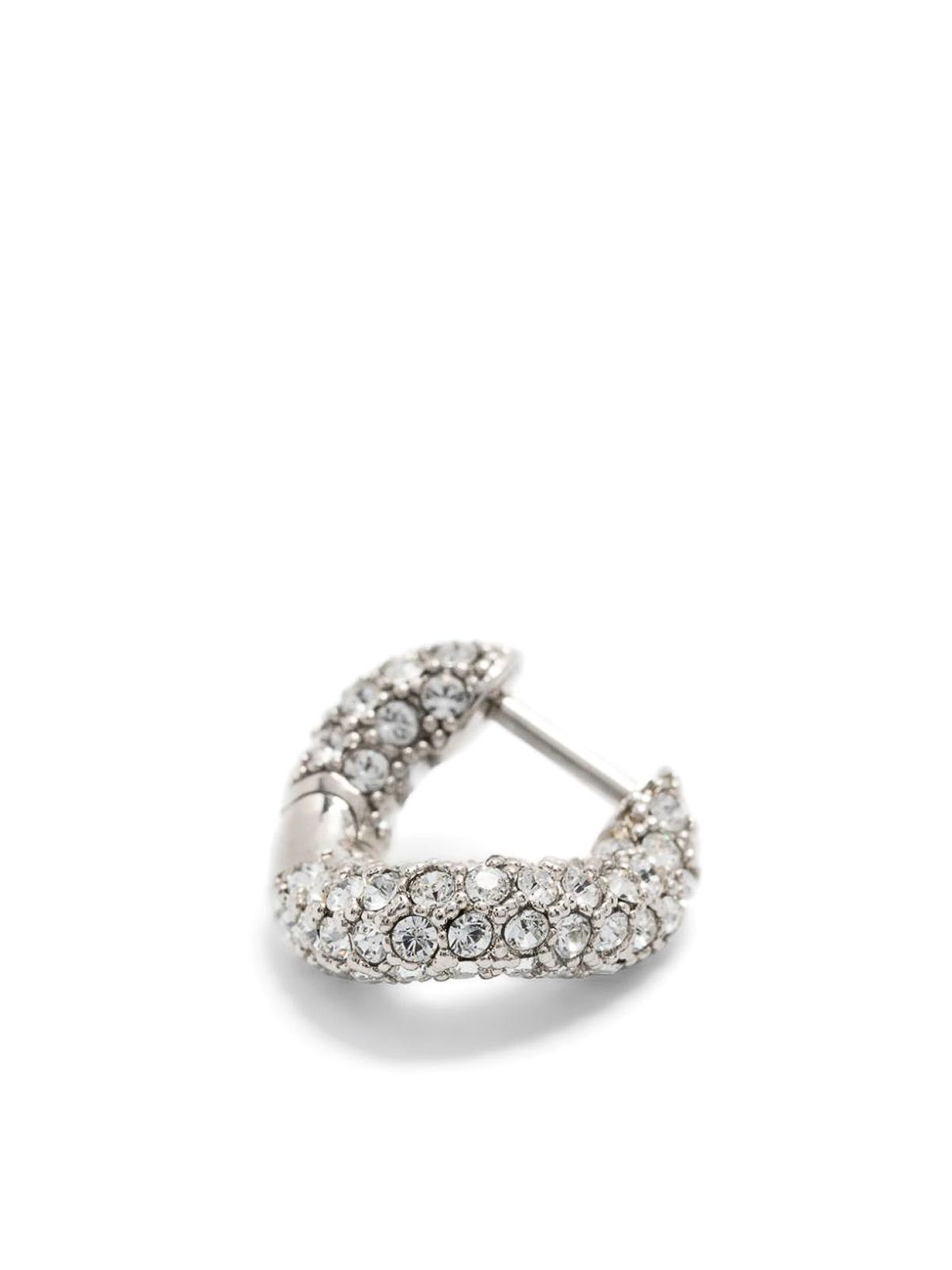 Balenciaga o1s1rm1225 Size: OS / Loop Mini Earrings in Silver Size ONE SIZE - 3 Thumbnail