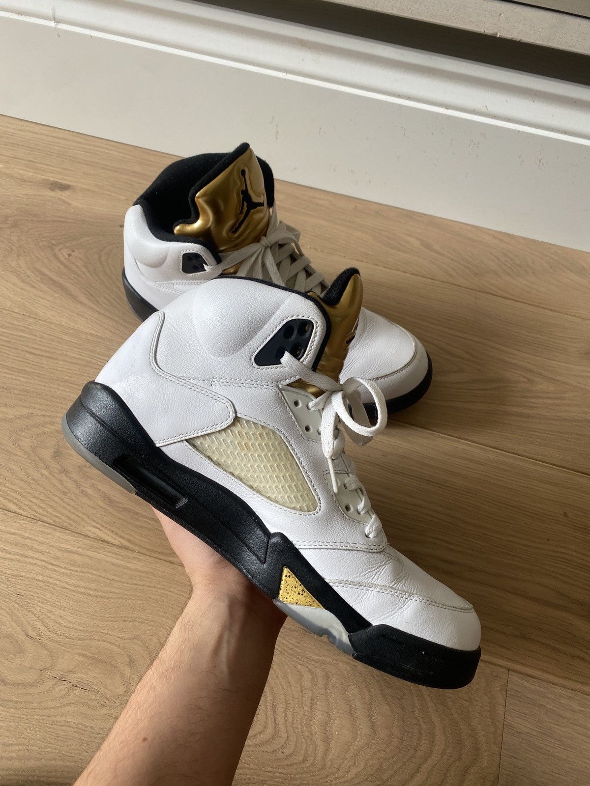 Jordan Brand Nike Air Jordan 5 Retro ‘Olympic’ (2016) Size US 10 / EU 43 - 4 Thumbnail