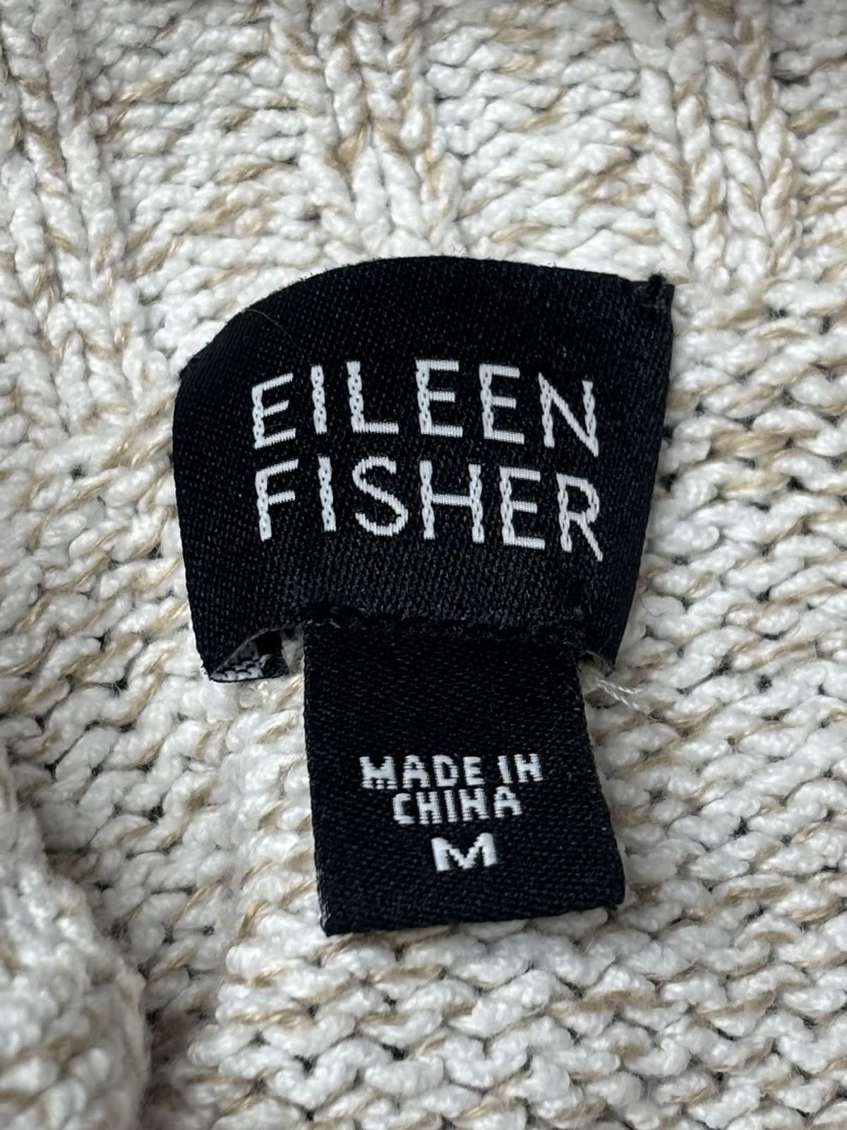 Eileen Fisher Eileen Fisher Sweater Womens Medium Linen Cotton Open Knit Size M / US 6-8 / IT 42-44 - 2 Thumbnail