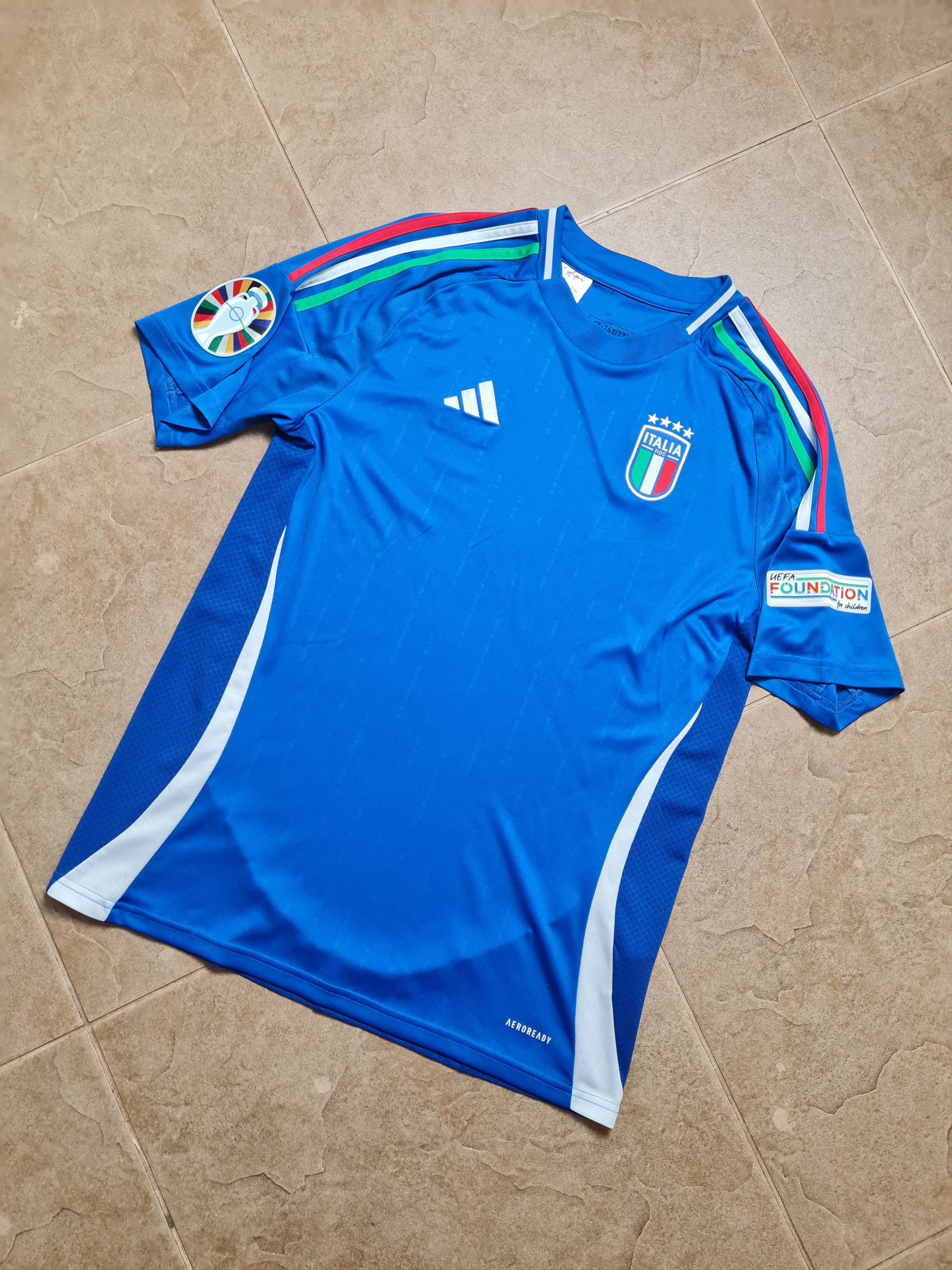 Adidas Italy Jersey Home Football Soccer Shirt 2024 Adidas Maglia Size US S / EU 44-46 / 1 - 4 Thumbnail