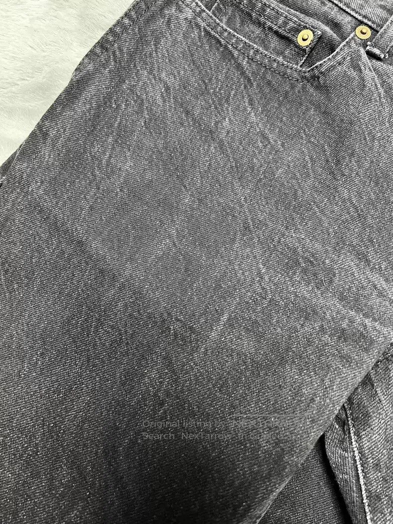 Saint Laurent Paris Saint Laurent Paris Smoke Black Water Ripple Slim Straight Size US 31 - 5 Thumbnail