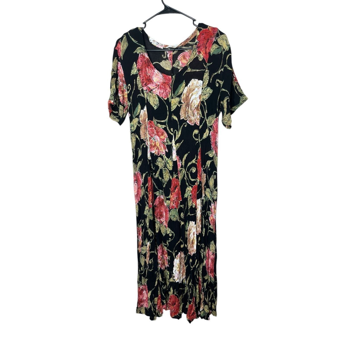Other Vintage Nostalgia 90s Floral Print Midi Dress Size M Size M / US 6-8 / IT 42-44 - 1 Thumbnail