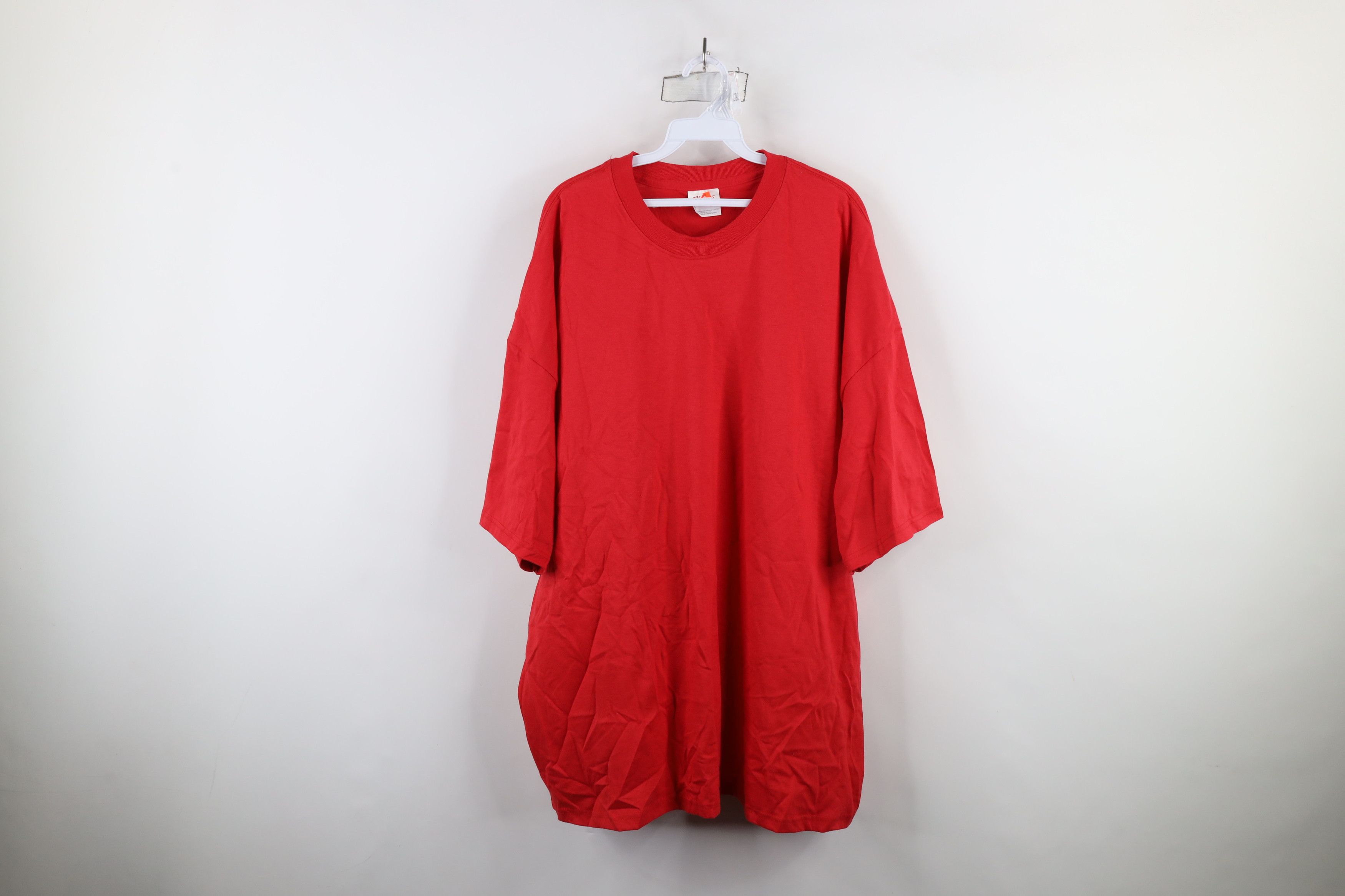 Hanes × Vintage Deadstock Vintage 90s Hanes Short Sleeve T-Shirt Red Size US XXL / EU 58 / 5 - 1 Thumbnail