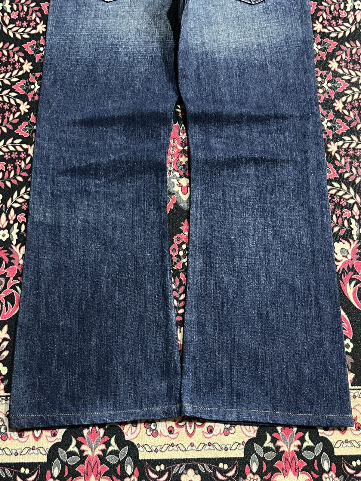 Hollister × Midwest Kids Hollister Boomer Low Rise Slim Bootcut Dark Blue Flare Jeans Size US 32 / EU 48 - 12 Thumbnail