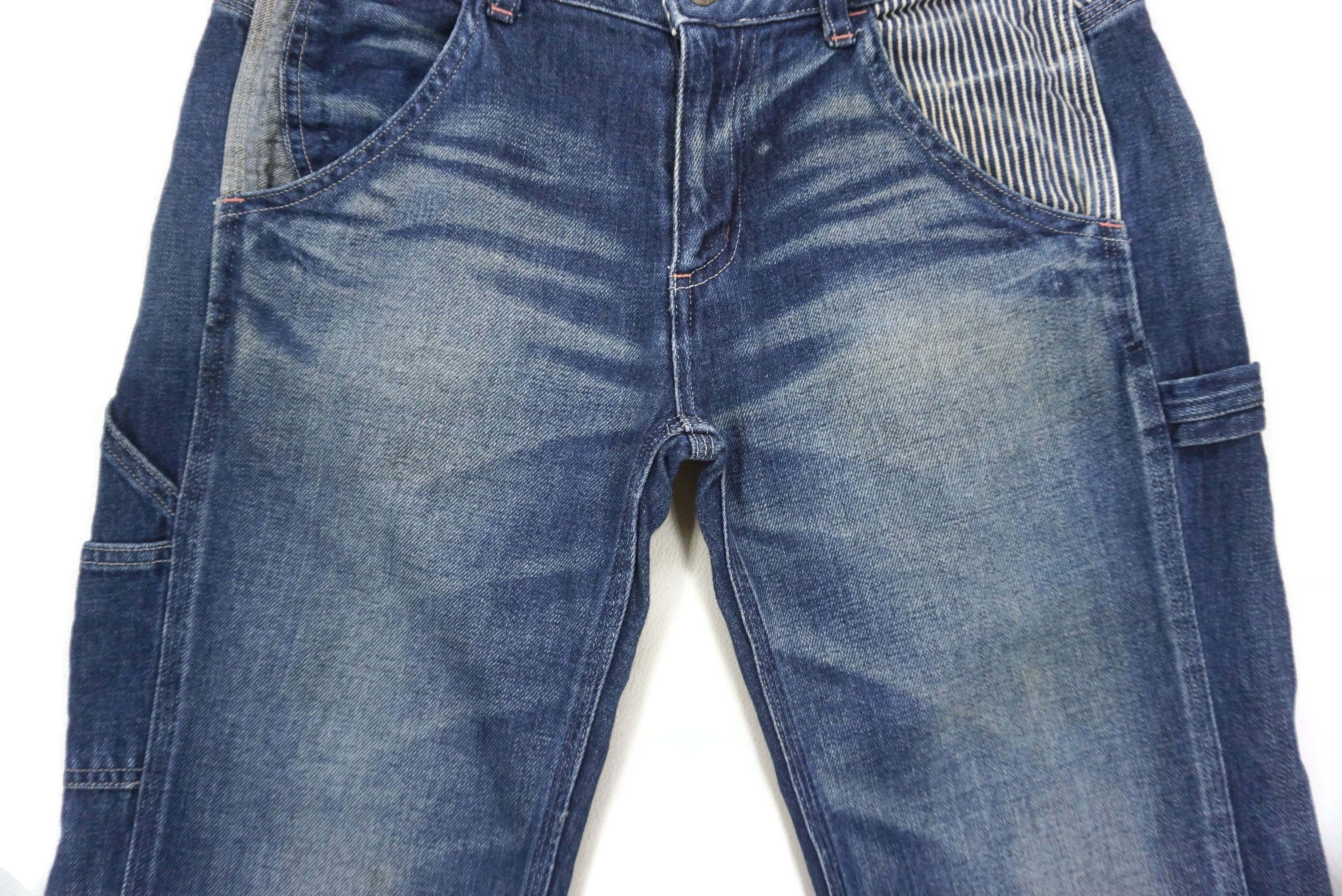 Japanese Brand Betty Smith Jeans fits W30xL30 Linen Blend Carpenter Denim Size 27" / US 4 / IT 40 - 5 Thumbnail