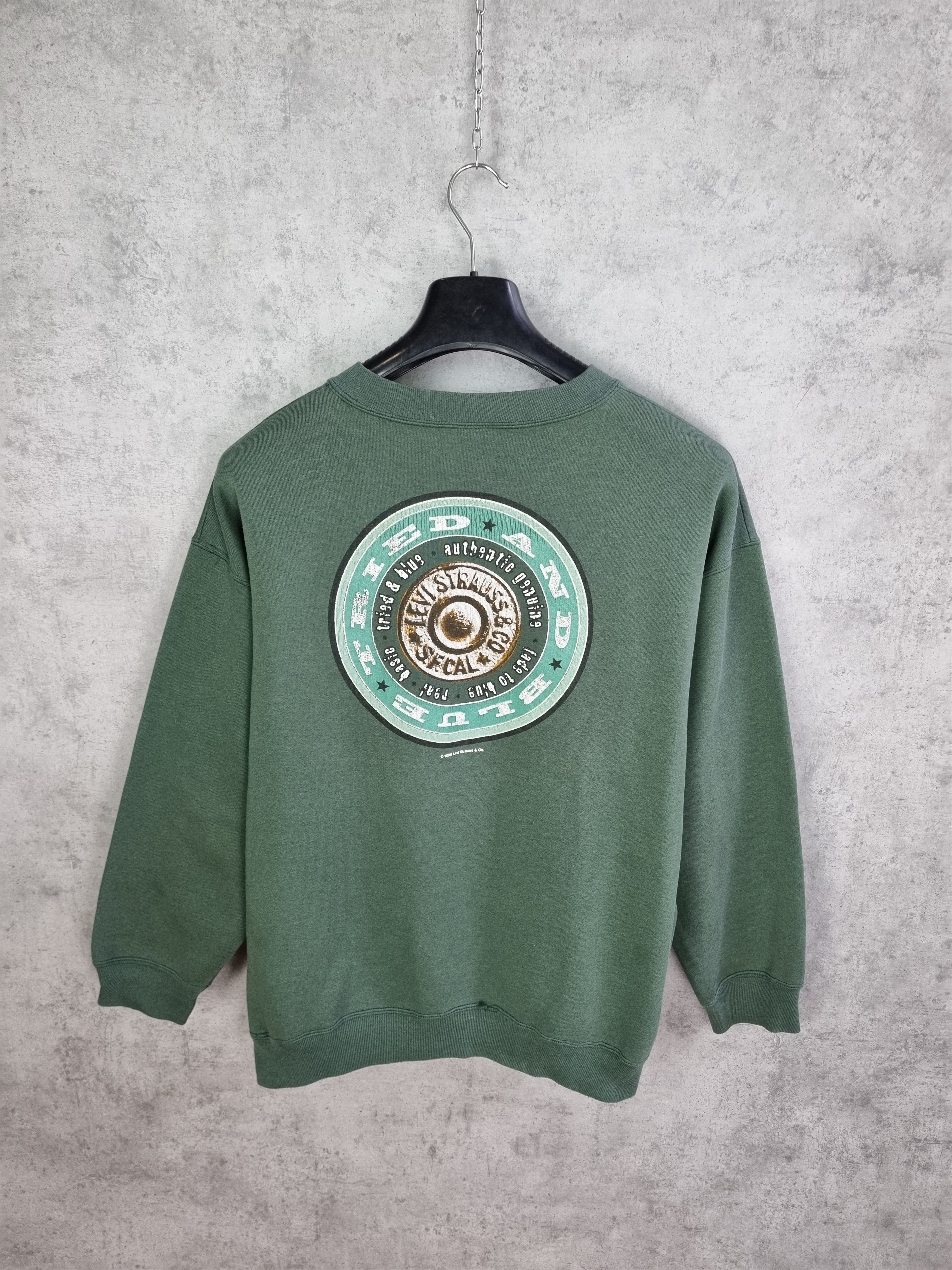 Levi's × Levi's Vintage Clothing 1996s Vintage Thrashed Faded LEVIS Sweatshirt Made in USA Size US XL / EU 56 / 4 - 3 Thumbnail