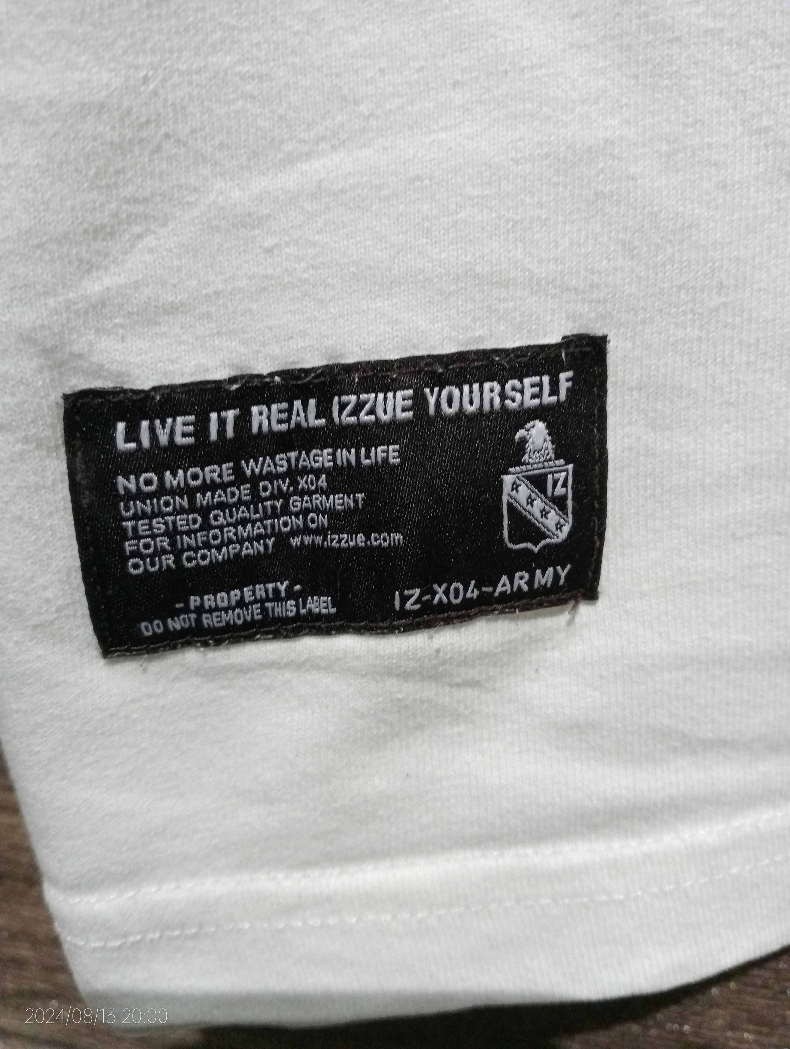 izzue IZZUE IZ-X04-ARMY Tee Size US M / EU 48-50 / 2 - 5 Thumbnail