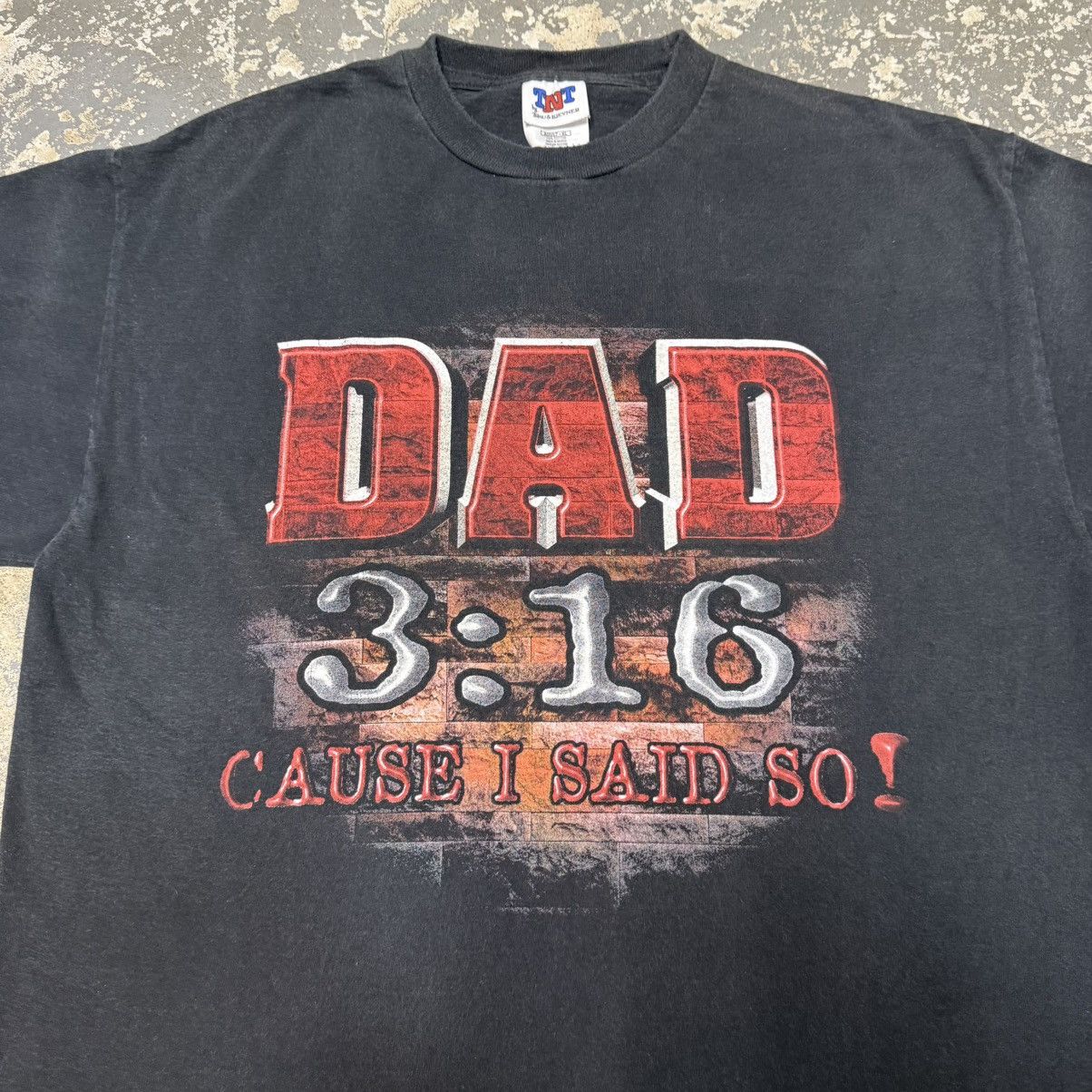 WWE Vintage Dad 3:16 Wrestling Stone Cold Spoof T Shirt WWF WWE Size US XL / EU 56 / 4 - 7 Thumbnail
