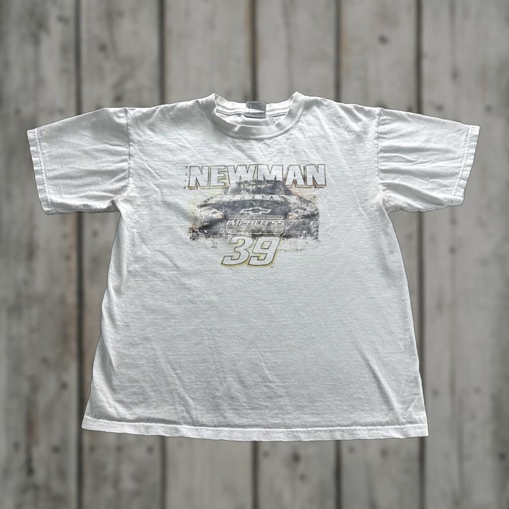 Chase Authentics Ryan Newman 39 NASCAR Shirt Mens Medium White Chase Authentics Race Car Tee Size US M / EU 48-50 / 2 - 1 Thumbnail