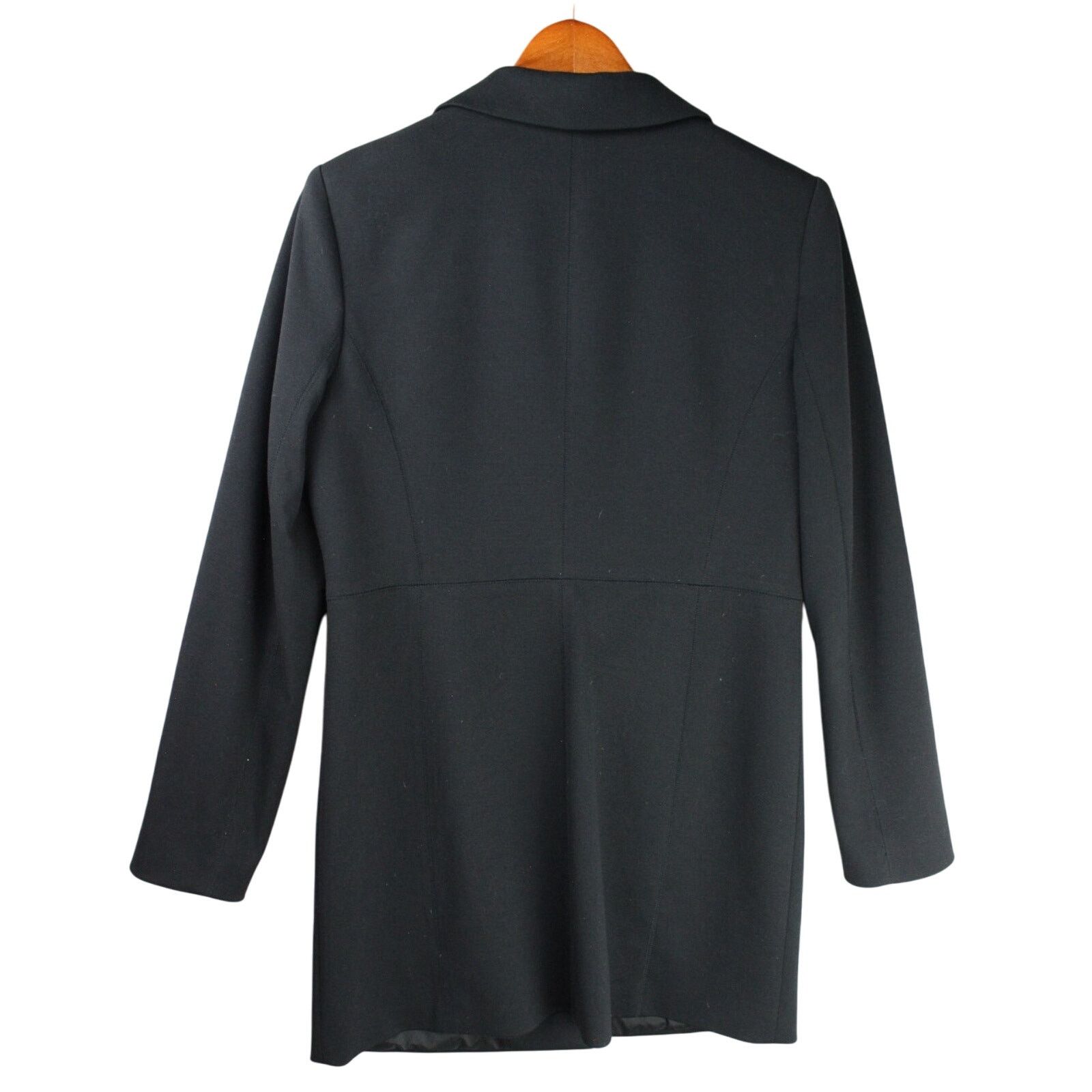 DKNY DKNY Women's Blazer Jacket Black Buttons/Pockets Oversized Size M / US 6-8 / IT 42-44 - 2 Thumbnail