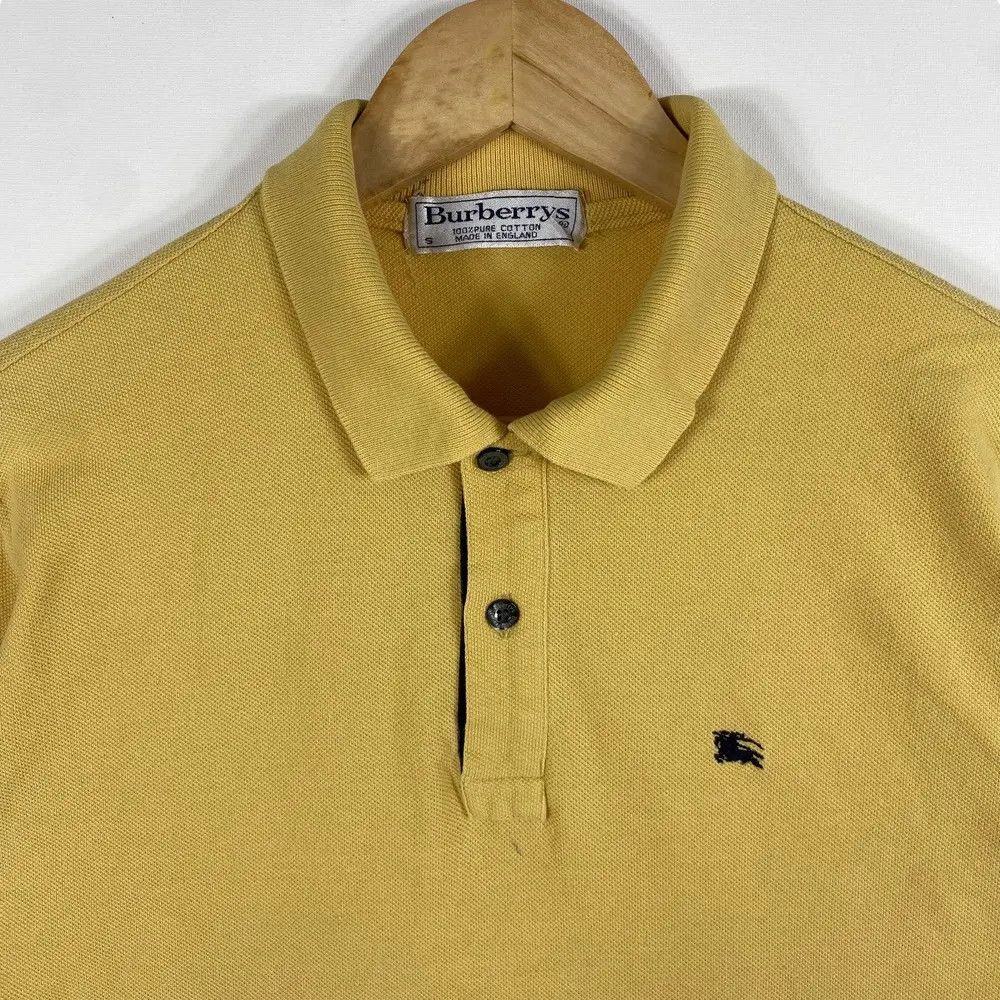 Burberry Vintage 90's BURBERRYS Made In England Small Logo Polo Shirt Size US S / EU 44-46 / 1 - 2 Thumbnail