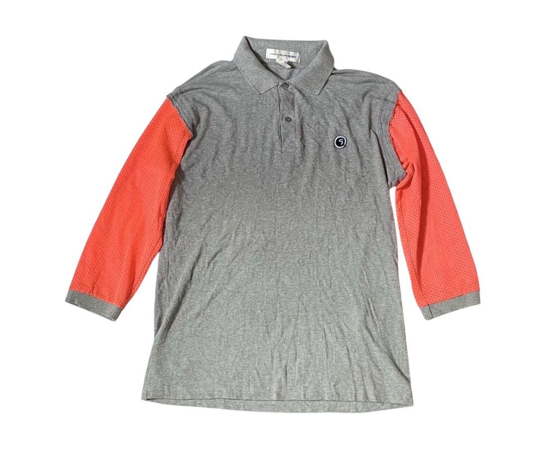 Comme des Garcons Vintage CDG SHIRT hybrid sleeves polo shirt Size US S / EU 44-46 / 1 - 1 Thumbnail