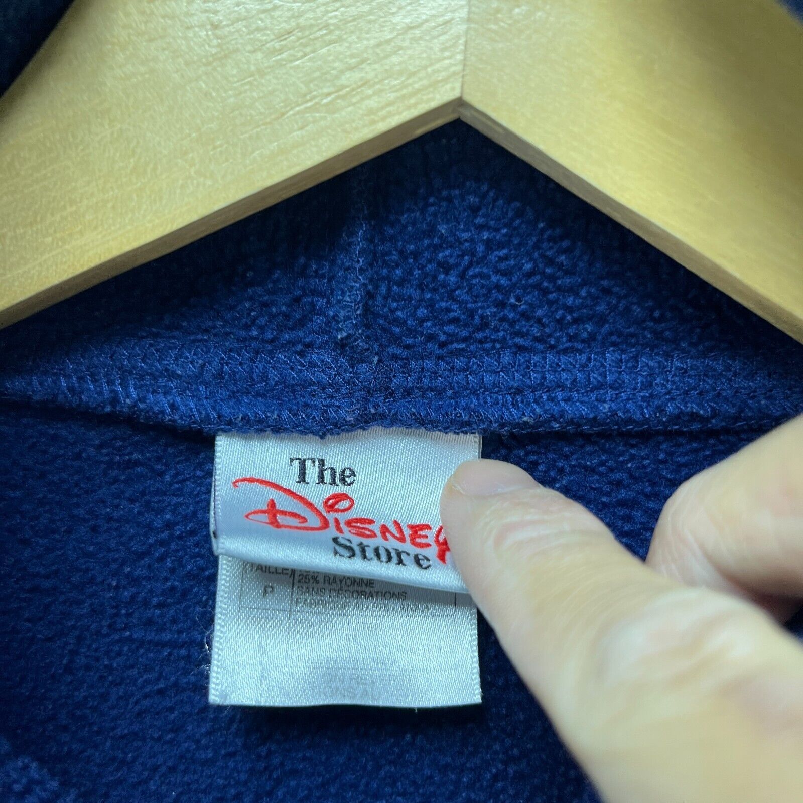 Disney × Vintage Vintage '90s Disney Winnie the Pooh Fleece Hoodie Small Size US S / EU 44-46 / 1 - 4 Thumbnail