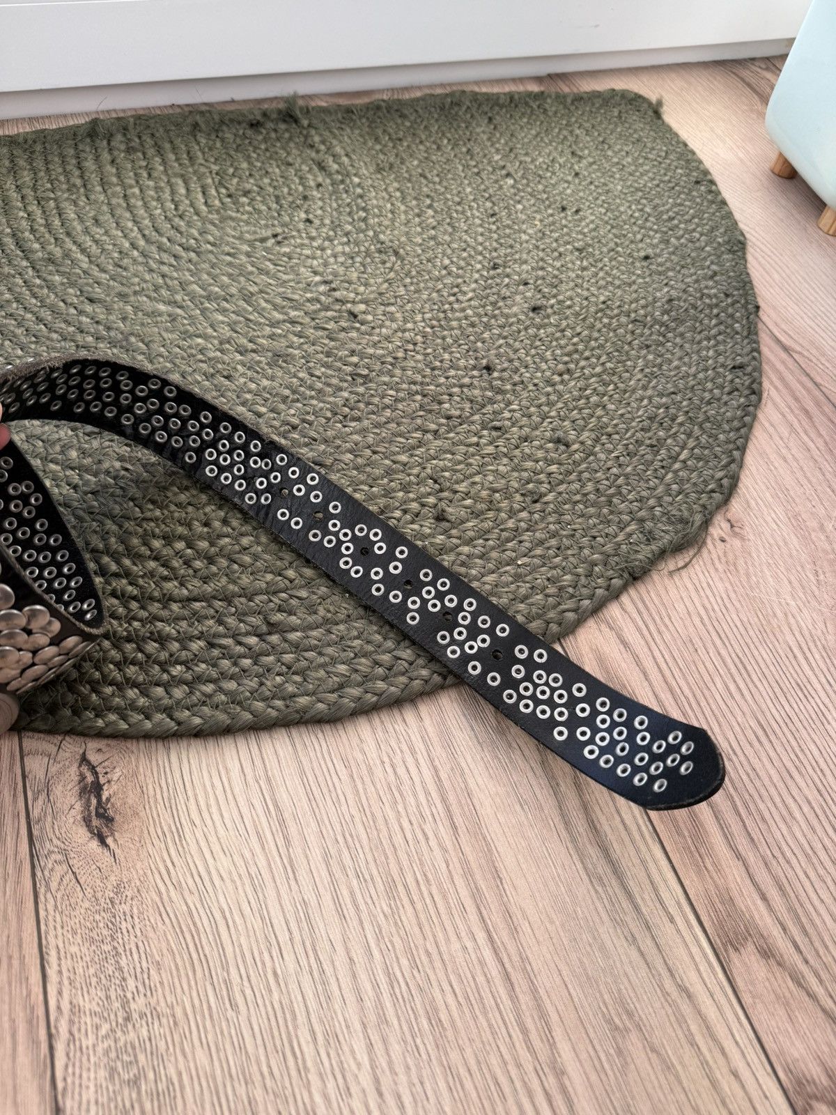 If Six Was Nine Vintage Rhinestones Punk Y2K Belt Size ONE SIZE - 5 Thumbnail