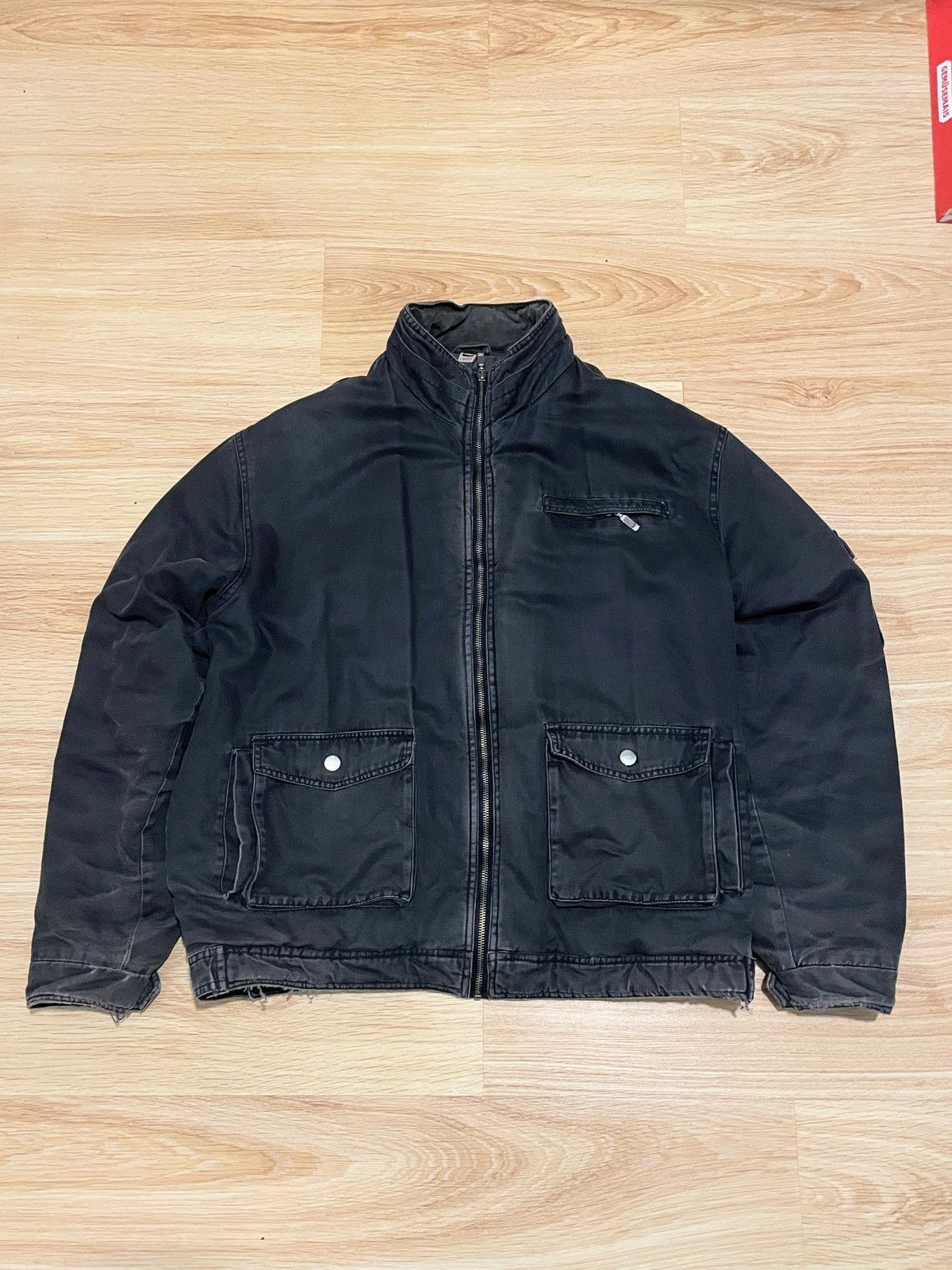 Vintage Vintage LIMA’S Workwear Jacket Faded Black Heavy Canvas Size US L / EU 52-54 / 3 - 2 Thumbnail
