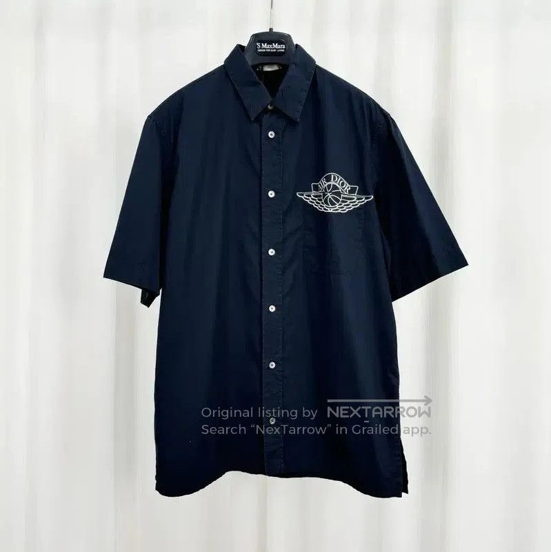 Dior Dior Black Short Sleeve Shirt with Logo . Size US S / EU 44-46 / 1 - 1 Thumbnail