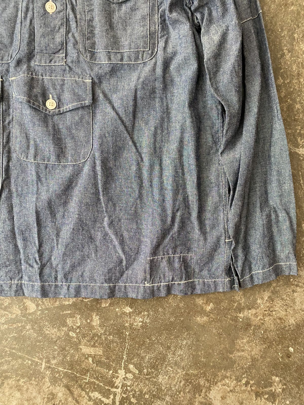 Engineered Garments Engineered Garments Pullover Chambray Shirt Kapital Comoli Size US S / EU 44-46 / 1 - 4 Thumbnail