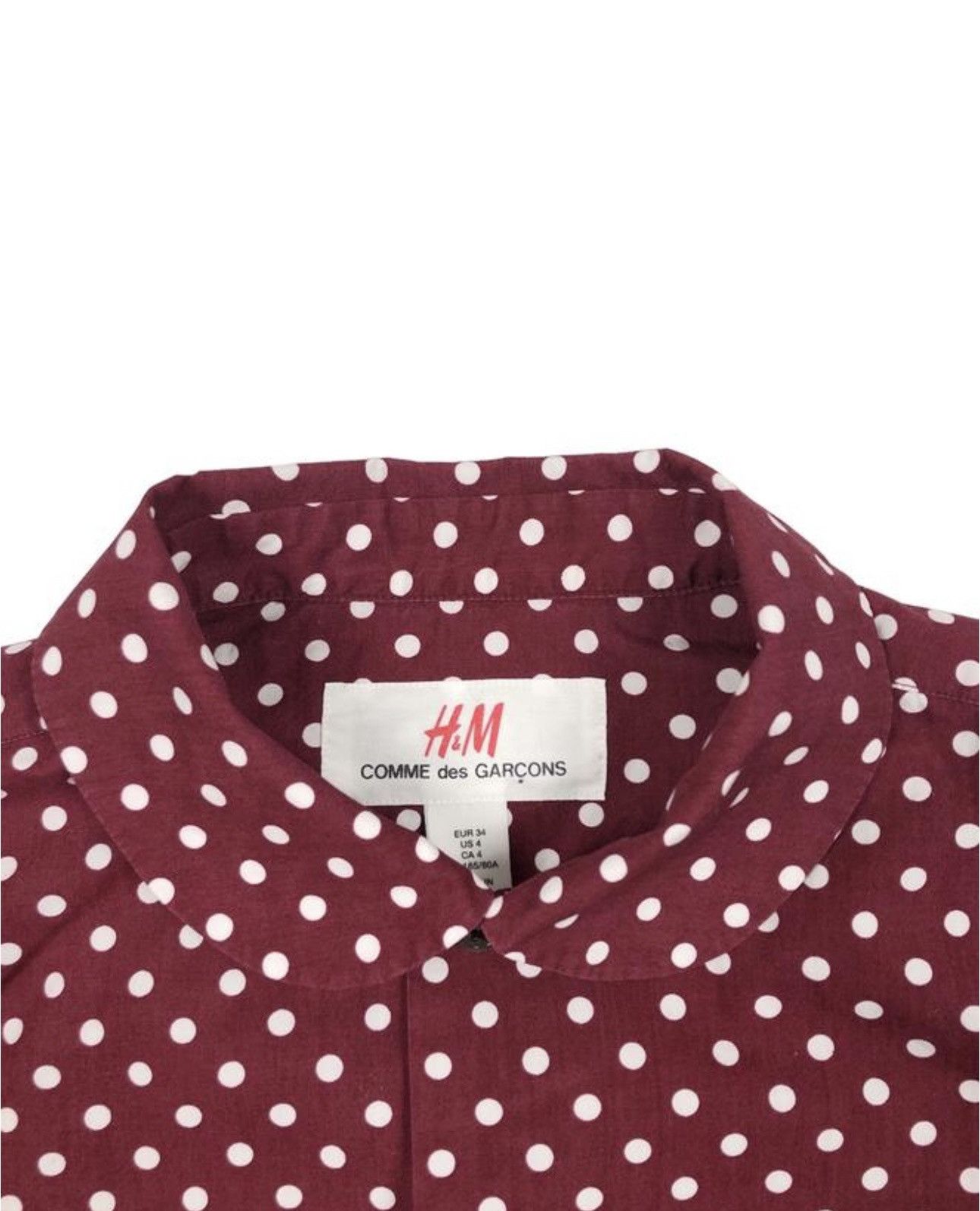 Comme des Garcons × Japanese Brand Comme des Garçons CDG x H&M avant garde polk dot shirt Size S / US 4 / IT 40 - 3 Thumbnail
