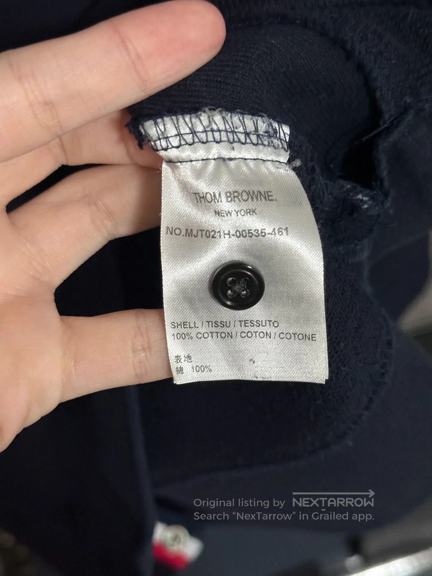 Thom Browne Thom Browne Classic Navy Four-Stripe Crewneck. Size US M / EU 48-50 / 2 - 7 Thumbnail