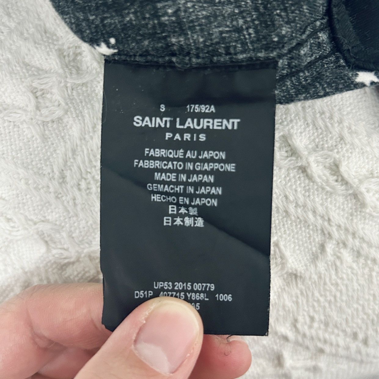 Saint Laurent Paris SAINT LAURENT BY HEDI SLIMANE 16SS RUNWAY WESTERN SHIRT Size US S / EU 44-46 / 1 - 8 Thumbnail