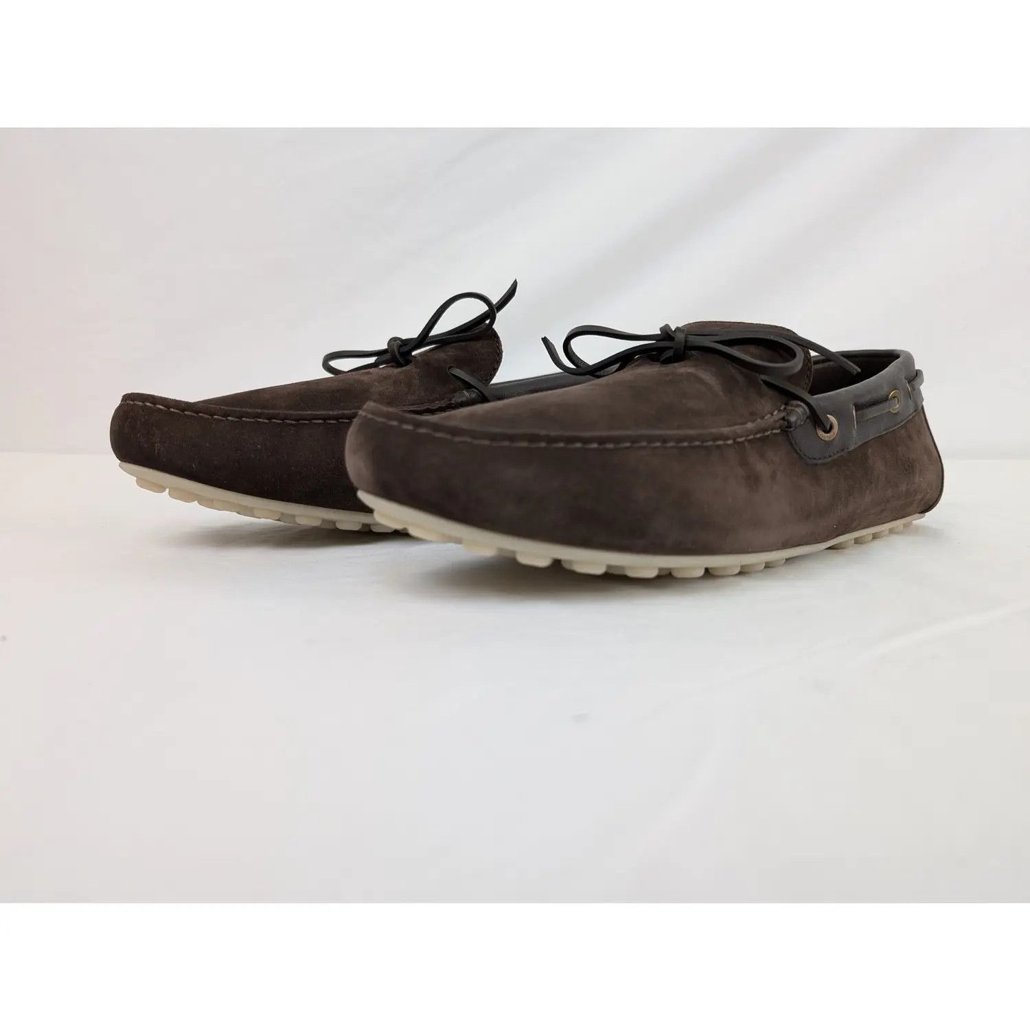 Loro Piana o1srvl11e0825 Dot Sole Walk Suede Loafers in Chocolate Brown Size US 12 / EU 45 - 7 Thumbnail