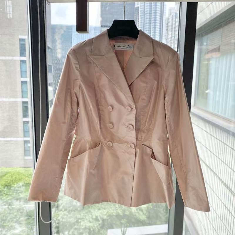 Dior Dior Silk Double Breasted Blazer Size 36 Size XS / US 0-2 / IT 36-38 - 1 Thumbnail