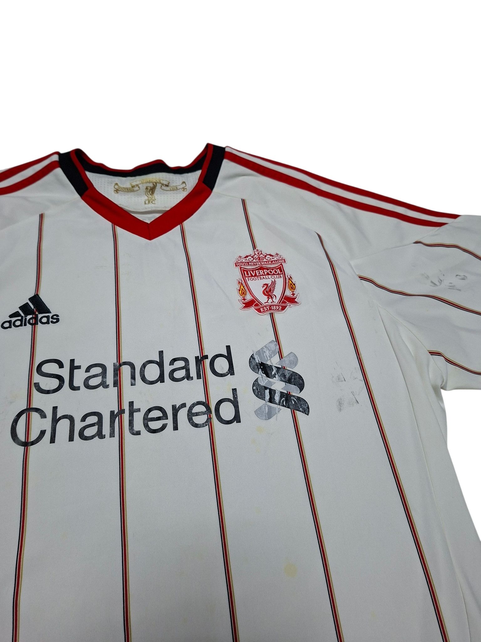 Adidas JOE COLE LIVERPOOL ADIDAS VINTAGE 2010/2011 SOCCER JERSEY Size US L / EU 52-54 / 3 - 2 Thumbnail