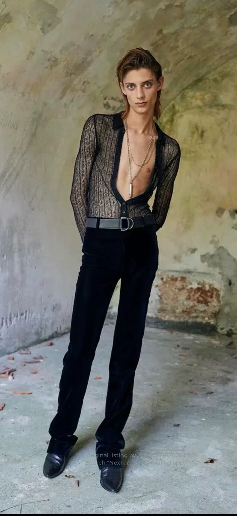 Saint Laurent Paris Saint Laurent Paris size 75 Double Ring Leather Belt Size ONE SIZE - 2 Thumbnail