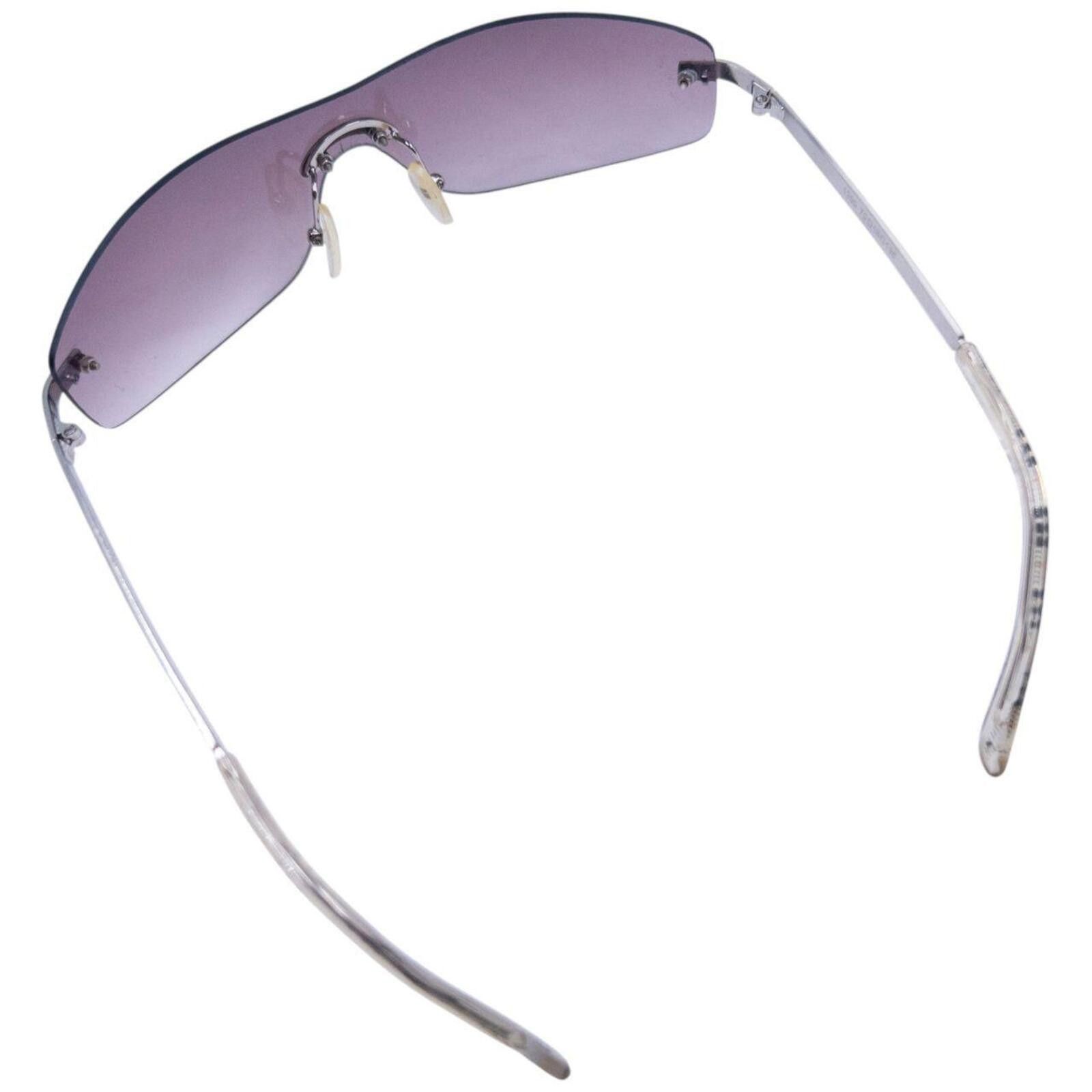 Burberry Vintage 2000s Burberry Nova Check Rimless Sunglasses Size ONE SIZE - 4 Thumbnail