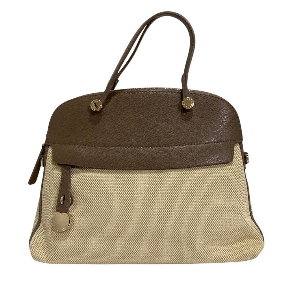 Furla Furla Furla Piper Canvas Leather 2way Bag Leather Shoulder Bag DUTY FREE for USA Size ONE SIZE - 1 Thumbnail