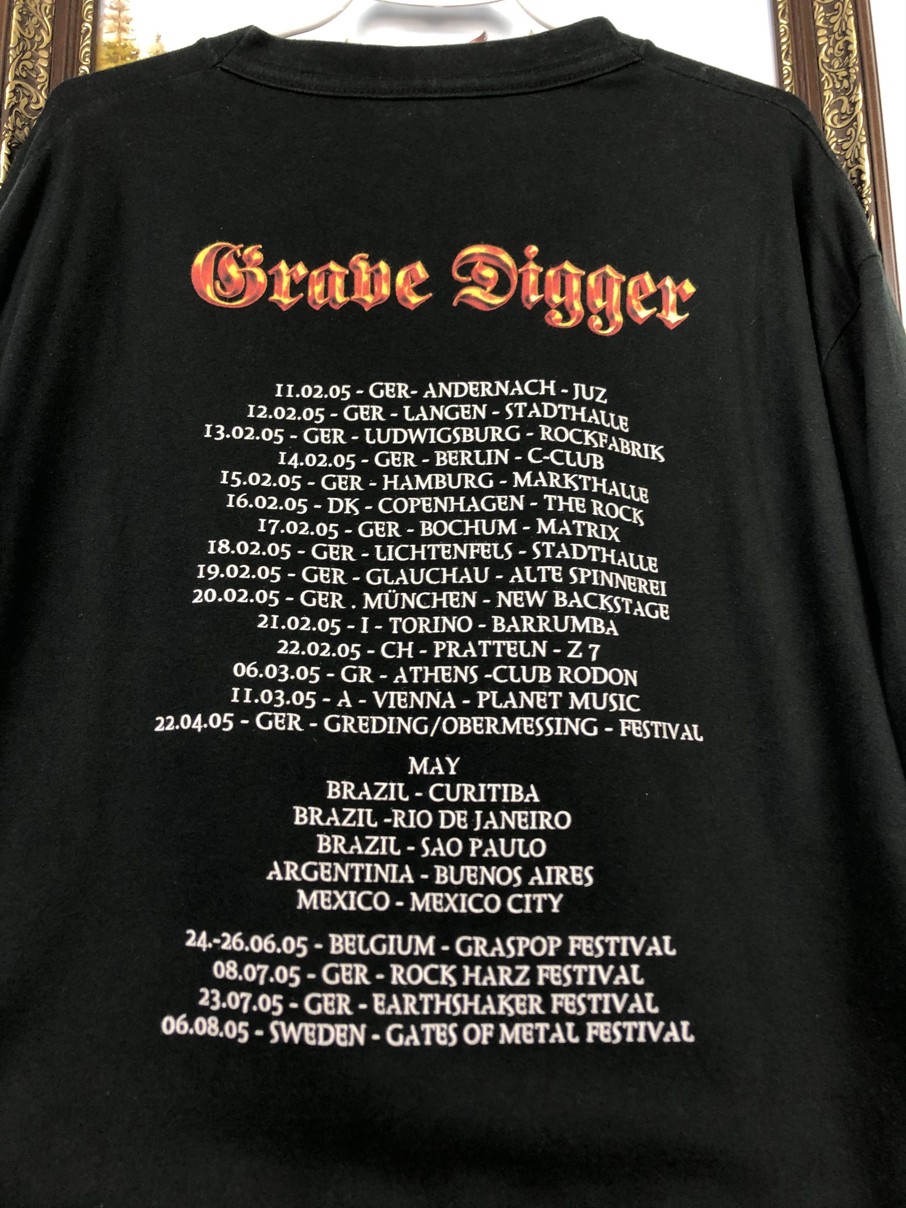 Band Tees Vintage Grave Digger Band Shirt Over Print Long Sleeve Tee Size US M / EU 48-50 / 2 - 9 Thumbnail